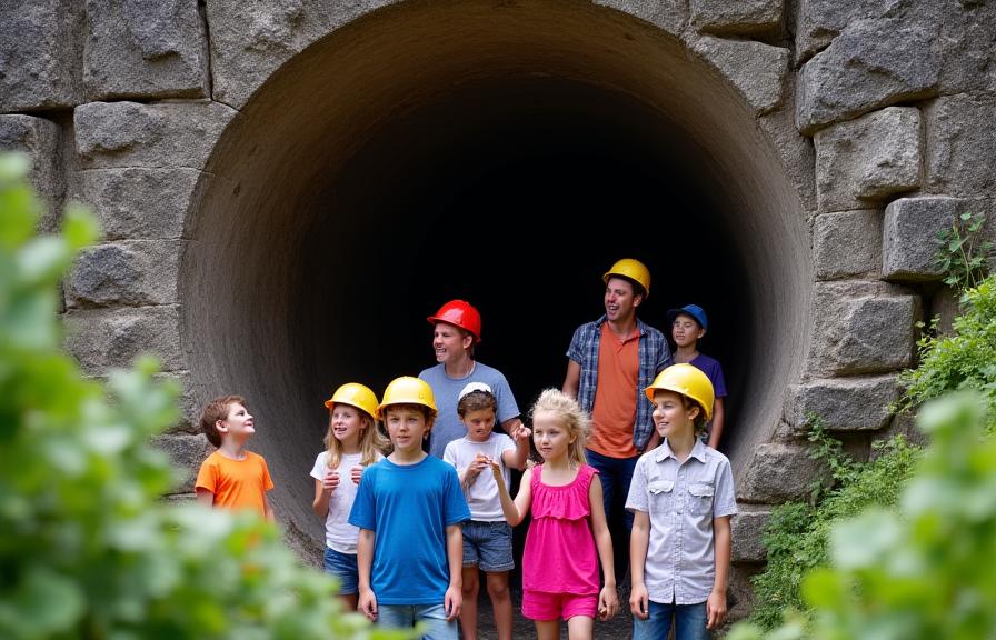 Guided crystal mine tour entrance in Connemara
