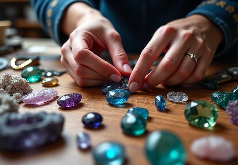 Hands-on gemstone identification workshop session